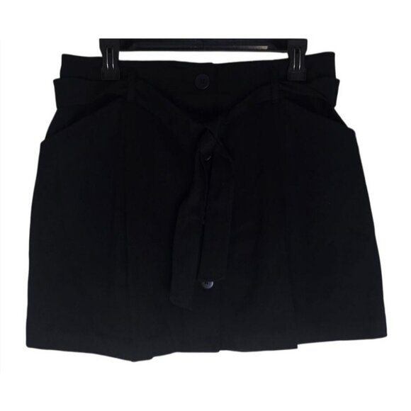 And Now This Women's Button-Front Mini Skirt - Black - Picture 2 of 5